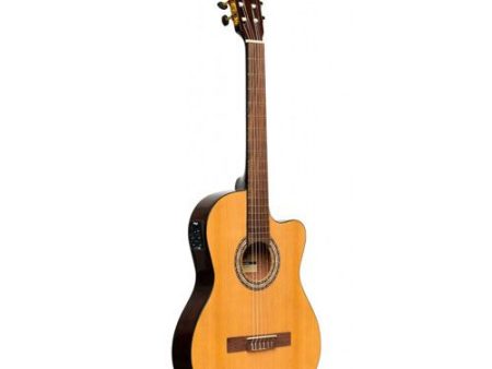 Guitarra Clássica Eléctrica - SCL60 TCE-NAT Stagg Online Sale