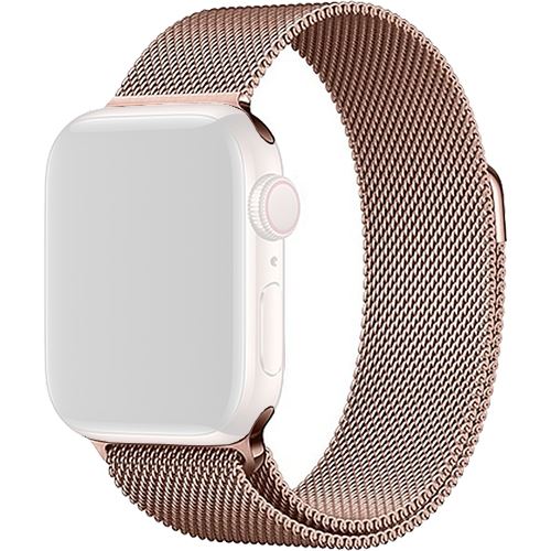 Bracelete Metal 4-OK para Apple Watch 38mm | 40mm | 41mm - Rosa Dourado Supply