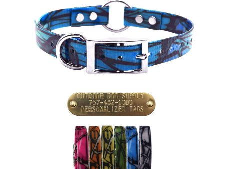 3 4  Pattern Premium Glow Tuff Center Ring Dog Collar Sale