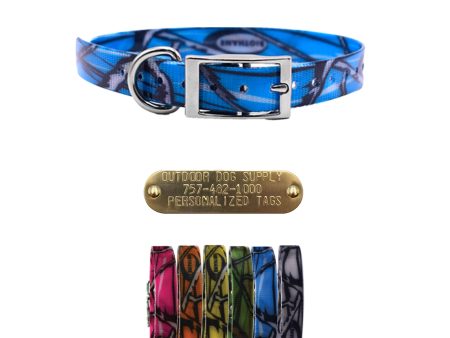 3 4  Pattern Premium Glow Tuff D Ring Dog Collar on Sale