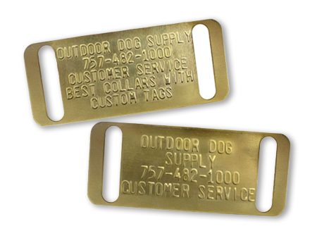 Custom Slide-On Dog Collar Tag Name Plates for 1″ Collars For Cheap