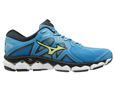 Mizuno Wave Sky 2 Mens | Azureblue Sgreen Black on Sale