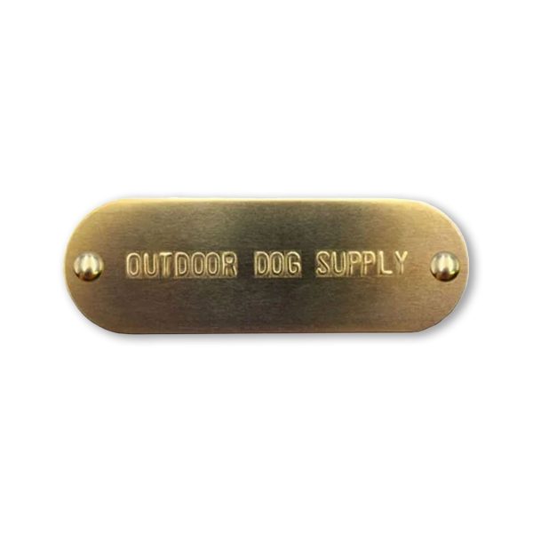 Custom 1  x 3  Raised Lettering Brass Dog Collar Name Tags Online Sale