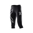 2XU Womens Compression 3 4 Tights | Black Hot on Sale