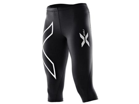 2XU Womens Compression 3 4 Tights | Black Hot on Sale