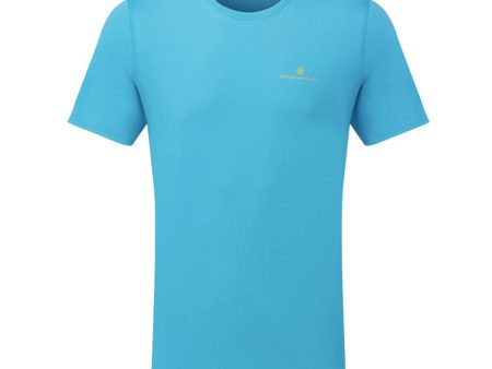 Ronhill Core S S Tee Mens | Cyan acid Lime Discount