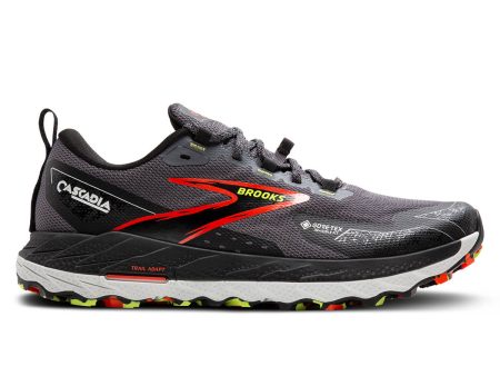 Brooks Cascadia 18 GTX Mens | Blackened Pearl black tomato Cheap