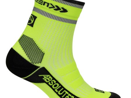 Absolute360 Be Seen Performance Running Socks | Quarter Discount