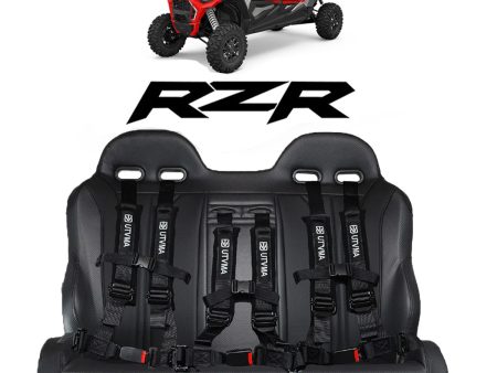 Rear Bench Seat W Harnesses for RZR 4 1000 900 (2014-2023) Hot on Sale