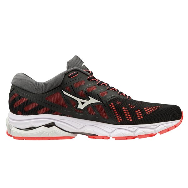 Mizuno Wave Ultima 11 Womens | Black White Fierycoral Cheap