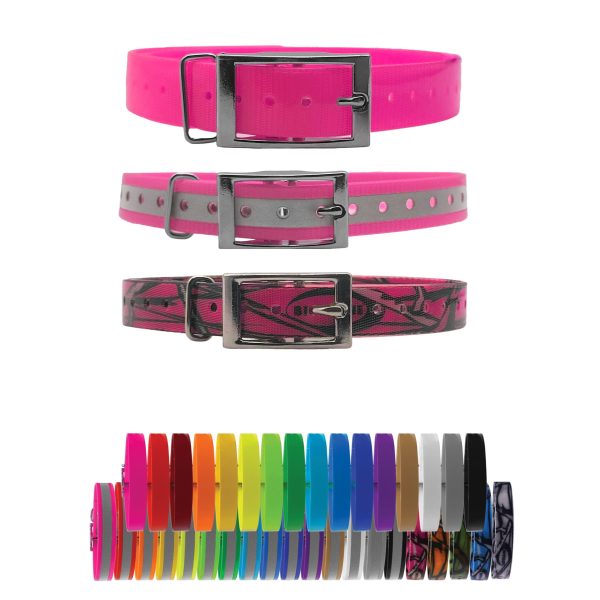 3 4  Premium Glow Tuff Replacement Collar Strap with a 3 4  slide tag Online now