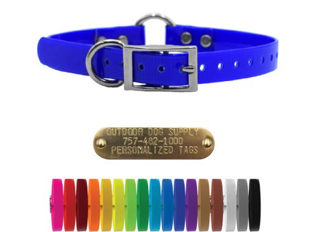 3 4  Solid Premium Glow Tuff Center Ring Dog Collar Supply