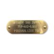 Custom 1  x 3  Raised Lettering Brass Dog Collar Name Tags Online Sale