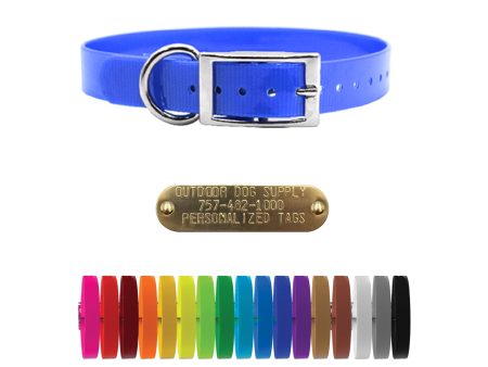 3 4  Solid Premium Glow Tuff D Ring Dog Collar Online now