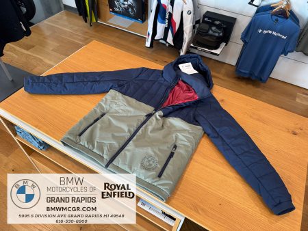 BMW Make Life A Ride Quilted Jacket For Cheap