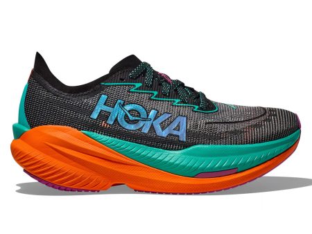 Hoka Mach X 2 Mens | Black   Electric Aqua Fashion