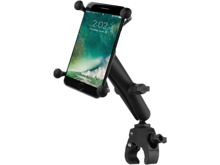 RAM Mounts RAM® Small Tough-Claw™ Base with Long Double-Socket Arm and Universal Ram® X-Grip® Cradle RAMB400CUN10U Hot on Sale