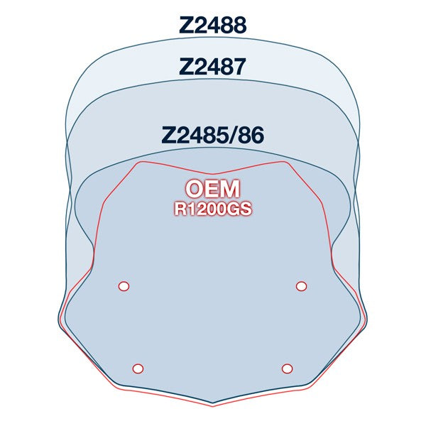 VStream Tinted Sport Replacement Screen for BMW R1200 1250 GS GSA 2013-2023 Online now
