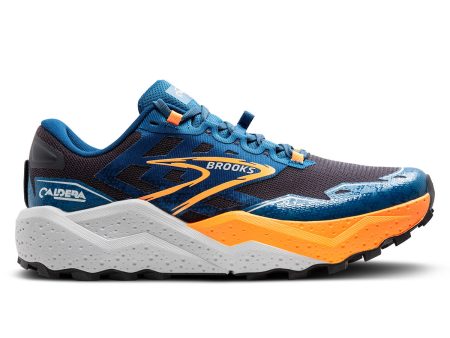 Brooks Caldera 7 Mens | Ebony blue Sapphire orange Online Sale