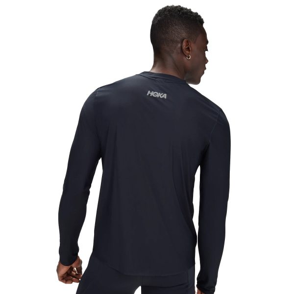 Hoka Airolite Run Long Sleeve Mens | Black Online now