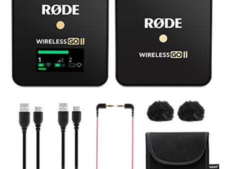 RØDE Microphones GO II Wireless Microphone System, Black (WIGOIIS) Supply