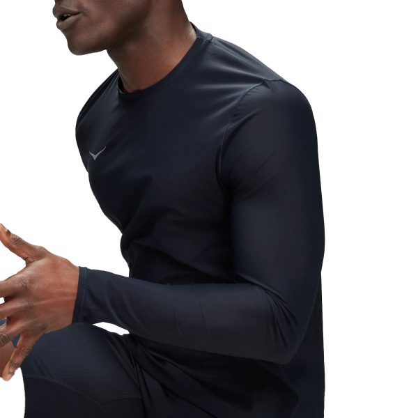 Hoka Airolite Run Long Sleeve Mens | Black Online now