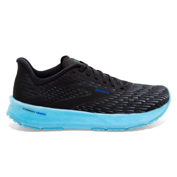 Brooks Hyperion Tempo Mens | Black iced Aqua blue Online