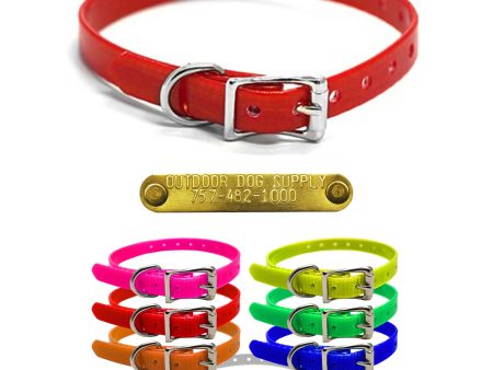 1 2  Premium Glow Tuff D Ring Collar for Small Dogs Hot on Sale