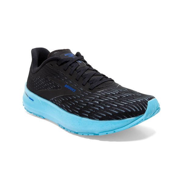 Brooks Hyperion Tempo Mens | Black iced Aqua blue Online