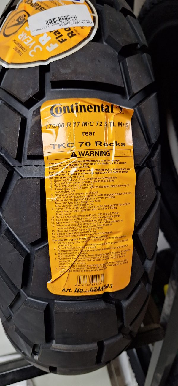 Continental TKC ROCKS 170 60-17 CLOSEOUT TIRES Supply