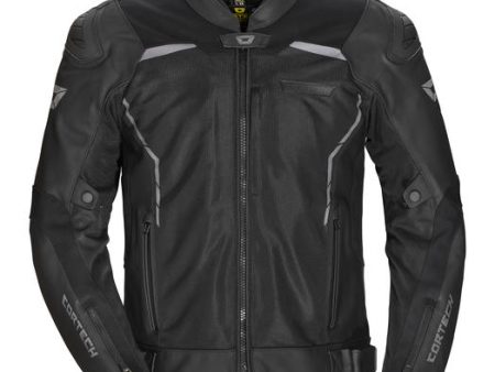 CORTECH VADER LEATHER JACKET BLACK For Sale