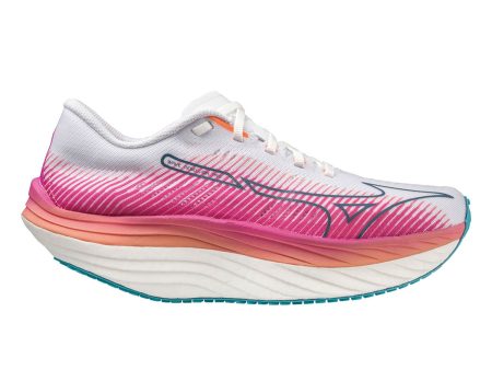 Mizuno Wave Rebellion Pro Womens | White silver 87 C Online now