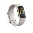 Fitbit Charge 5 Advanced Fitness & Health Tracker with Built-in GPS, Stress Management Tools, Sleep Tracking, 24 7 Heart Rate and More, Lunar White Soft Gold, One Size (S &L Bands Included) Fashion